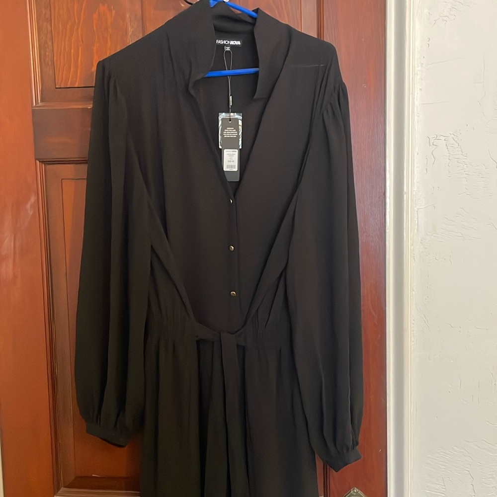 Fashion nova long sleeve jumpsuit 3x